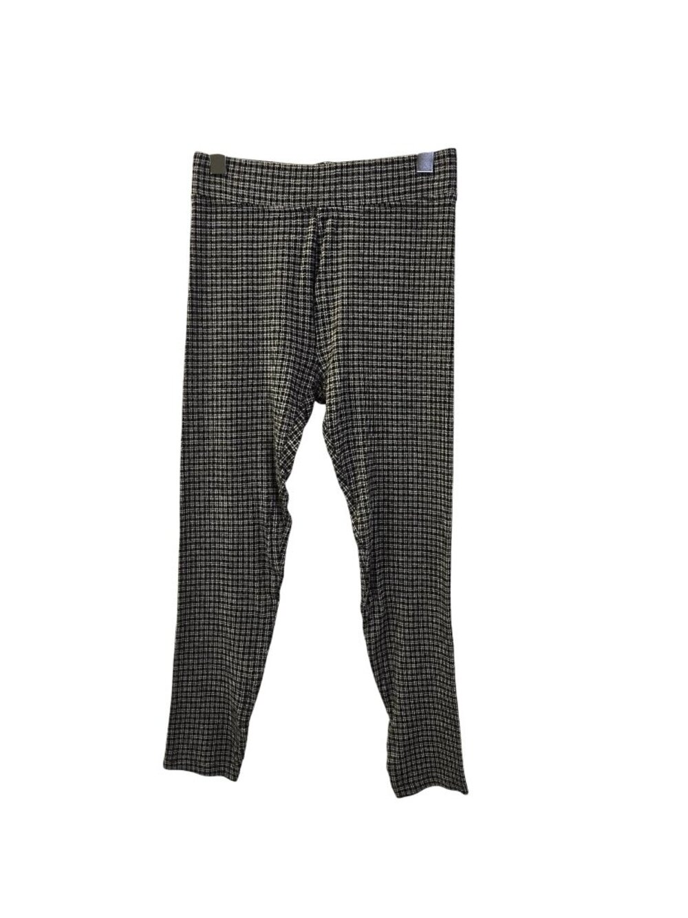 Lou & Grey for Loft Plaid Pull-On Casual Crop Pants Size Small